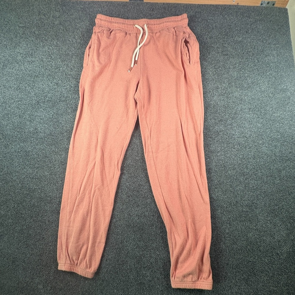 Volcom Lived In Lounge Sweatpants Womens 29x27.5 Dusty Pink Fleece Lined Knit
